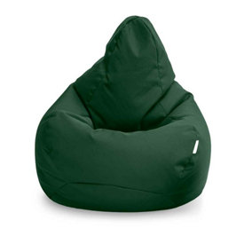 Loft 25 Bean Bag Gamer Chair Living Room Water Resistant Indoor Outdoor Beanbag, Green