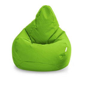 Loft 25 Bean Bag Gamer Chair Living Room Water Resistant Indoor Outdoor Beanbag, Lime