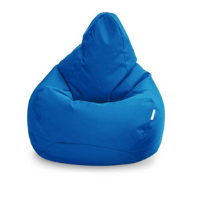 Loft 25 Bean Bag Gamer Chair Living Room Water Resistant Indoor Outdoor Beanbag, Moroccan Blue