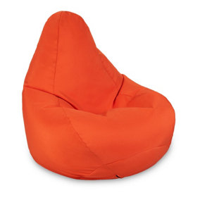 Loft 25 Bean Bag Gamer Chair Living Room Water Resistant Indoor Outdoor Beanbag, Orange