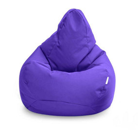 Loft 25 Bean Bag Gamer Chair Living Room Water Resistant Indoor Outdoor Beanbag, Ultra Violet