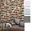Loft Brick Wallpaper In Red and Brown
