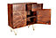 Loft Dark Mango Wood 2 Drawers 2 Door Medium Sideboard