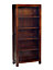 Loft Dark Wood 5 Shelves Large Open Bookcase
