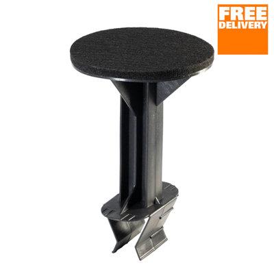 Loft Leg Acoustic Stilt 22.5cm (H) x 15cm (W) Pack of 32 in Black | DIY ...