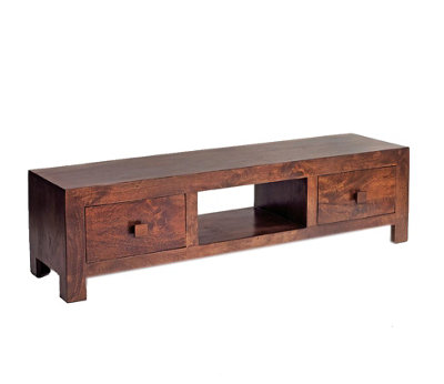 Loft Mango Dark Wood Tv Stand Plasma Lcd Media Tv Stand