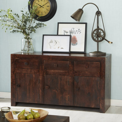 Loft Wooden 3 Doors And 3 Drawers Sideboard