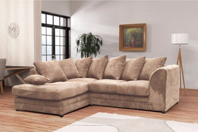 Logan Compact Corner Sofa Jumbo Cord Fabric