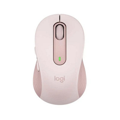 Logitech M650 Wireless Mouse Light Pink Right Hand Silent Click SmartWheel USB