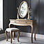 Loire Weathered Oak Dressing Table Only