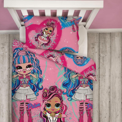 LOL OMG Queens Duvet Cover with Pillowcase Bedding Single Girls