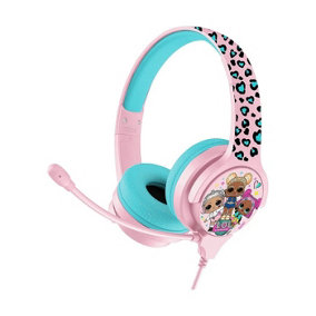 LOL Surprise Childrens/Kids Lets Dance On-Ear Headphones Pink/Blue (One Size)