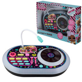 LOL Surprise DJ Party Mixer Turntable with Built in Microphone for Kids