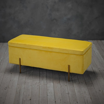 Lola Storage Ottoman Mustard W 45 x L 115 x H 45 cm