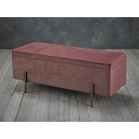 Lola Storage Ottoman  Pink W 45 x L 115 x H 45 cm