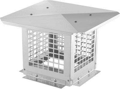 London Boutique 304 Stainless Steel Chimney Cowl, 12