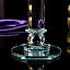 London Boutique Crystal Candelabra Tea Light Candle Holders 5 Arms Decorative with swarovski crystal elements