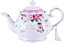 London Boutique Teapot Sets Teapot Sugar Bowl and Cream Milk Jug Vintage Gift box (Bird Rose Butterfly)