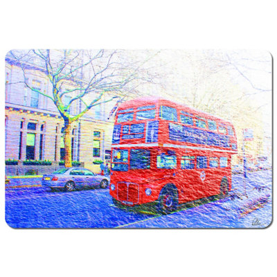 london bus red (Placemat) / Default Title DIY at B&Q