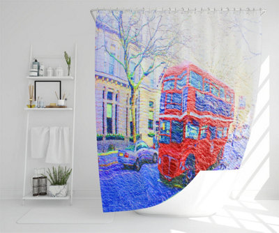 london bus red (Shower Curtain) / Default Title Price Comparisons | Compare The Build