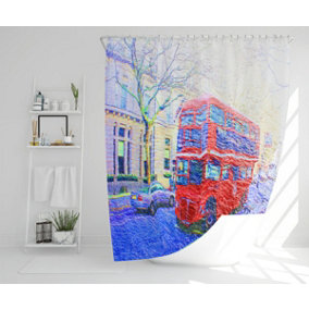 london bus red (Shower Curtain) / Default Title