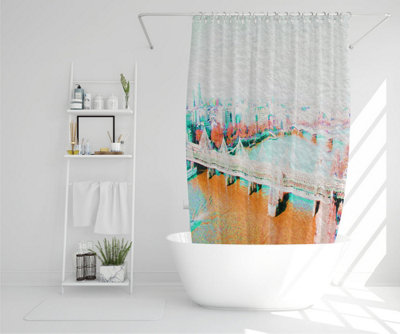 LONDON EYE VEIW Orange (Shower Curtain) / Default Title Price Comparisons | Compare The Build
