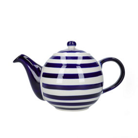 London Pottery Globe 4 Cup Teapot Blue Bands