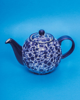 London Pottery Splash Globe 4 Cup Teapot Blue