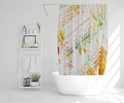 LONDON ROOF TOPS ORANGE (Shower Curtain) / Default Title Price Comparisons | Compare The Build