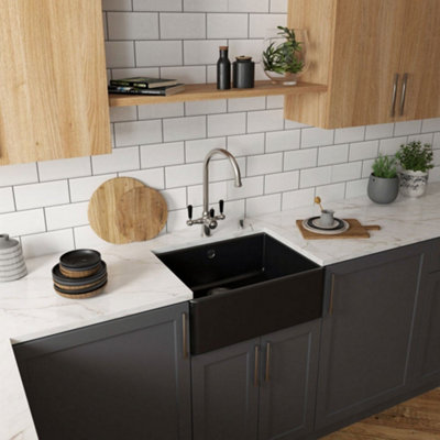 London Sink Company Traditional Cruciform 3-in-1 Boiling, Hot and Cold Kitchen Tap with Tank, Gloss