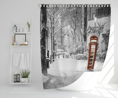 London snow (shower curtain) / Default Title Price Comparisons | Compare The Build