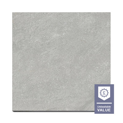 London Stone Dark Grey Quartz 20mm Porcelain Paving Slabs 1200x600 Pack of 14 (10.08m2)