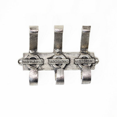 London Underground Hook Rail (3 Hooks) 14cm