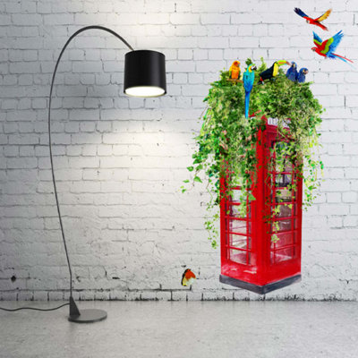 Londons Calling Aviary Single Telephone Box - Large