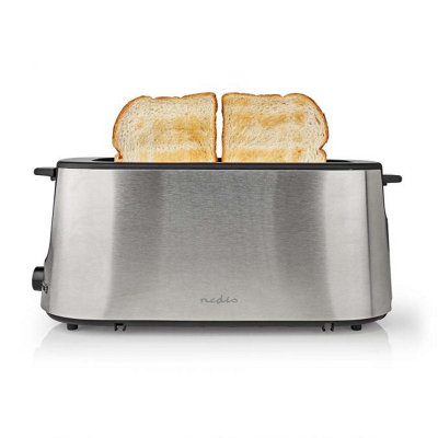 Long 1 Slot Stainless Steel Toaster, 1000W with 6 Browning Levels ...