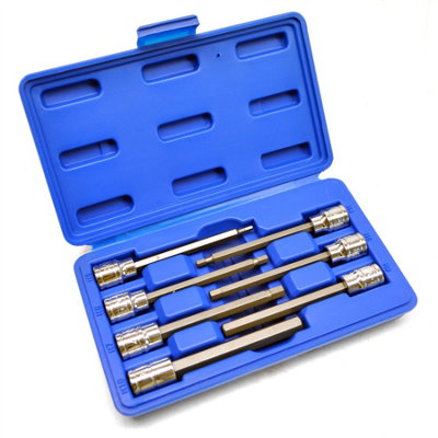 Long and Short Hex Allen Key Socket Bit Set 3/8in dr H2 to H10 mm