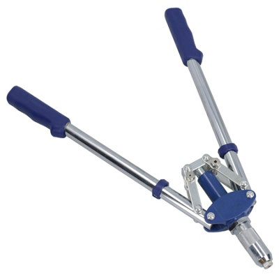Long Arm Pop Pot Riveter Tool Double Handle For Rivets 3.2mm - 6.4mm