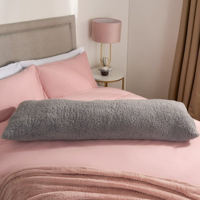 Fleece bolster pillow sale