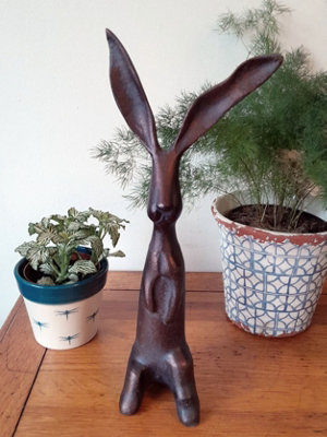 Long Eared Rabbit Garden Sculpture Ornament