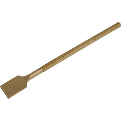 Long Handle Decorators Scraper - 75 x 705mm - Non-Sparking - Beryllium Copper