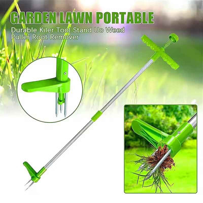 Long Handle Durable Weed Remover Garden Lawn Root Puller Tool