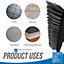 Long Handled Angled Grout Brush with Stiff Bristles for Cleaning Tiles and Flooring