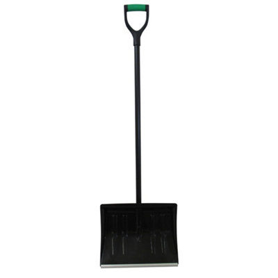 Long Handled Snow Shovel Spade 1.3M (Lightweight Scoop Plastic Handle)