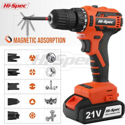 Long Hex Shank and Tamperproof Cr-V Driver Bit Set with Bit Handle and Drill Driver Adaptor 68pc 75mm & 25mm