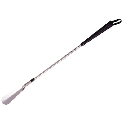 Long Metal Shoe Horn - 61cm Long Shoe Remover Tool - Easy Grip Handheld Aid