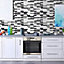 Long Mosaic 3D Indoor Kitchen Background Drop Anti Oil Wall Decal 280 x 235 mm