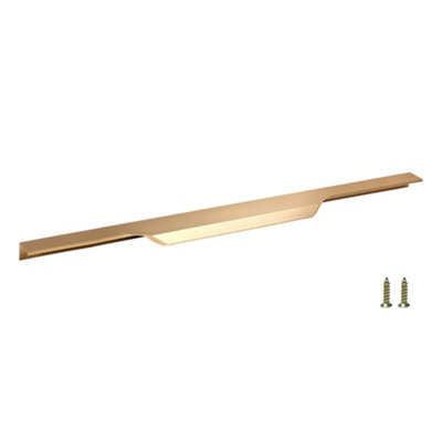Long Profile Pull Handle for Furniture Wardrobe, Kitchen Cabinet, TV Unit, Drawer Gold