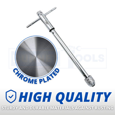 Long Ratchet Tap Wrench M3-M8 Thread Repair Tool Kit Tap set Bits Automotive - 3