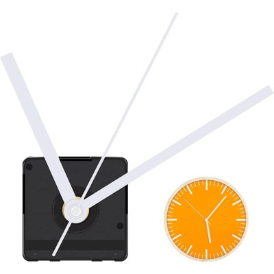 Long Shaft Quartz Clock Mechanism Kit with White Hands for DIY Wall ...