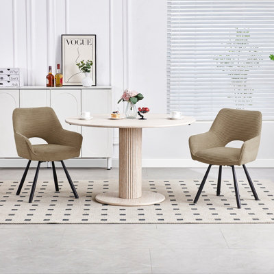 ModernLuxe 360° Swivel Dining Chairs 1PC, Light Luxury Kitchen Chairs